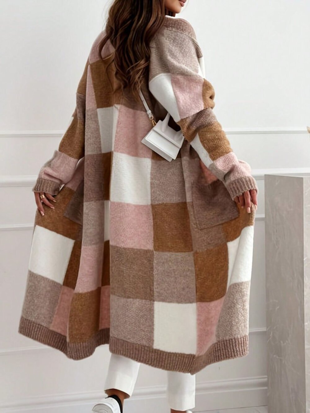Multicolor Casual Women's Elegant Knitted Cardigan Sweater Jacket - Picture 2 of 4